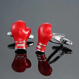 XKZM-Abotoaduras de bala de alto grau para homens, luvas de boxe, camisas modelo pistola, abotoaduras, presentes de jóias, marca de luxo, novo - Image 4