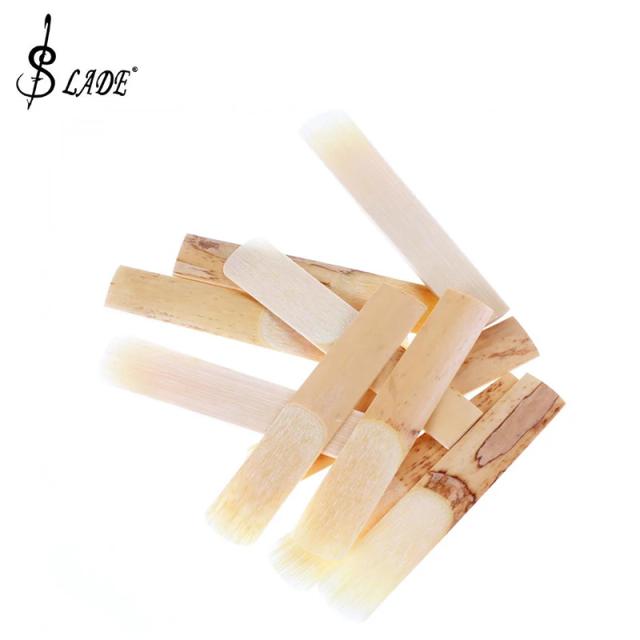 Palhetas de Bambu Slade para Clarinete - Pacote com 10 Peças Tamanho 2 1/2