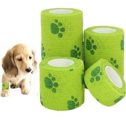 Bandagem elástica para cães e gatos, fita esportiva multifuncional à prova d'água e adesiva para animais de estimação, 1 peça - Image 1
