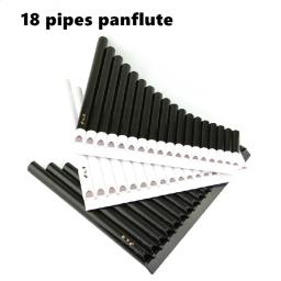 Flauta pan 18 tubos abs instrumento de vento panpipe artesanal flauta com chave c instrumentos musicais folclóricos panflauta 18 flauta - Image 2