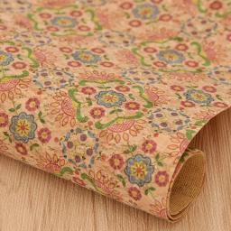 Tecido de cortiça macia para DIY vestuário saco e bordado, artesanato artesanal, patchwork retro, A4 impresso suprimentos - Image 4