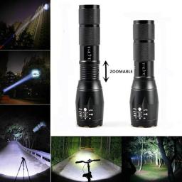 Luz de bicicleta v6 l2 t6, luz led de ciclismo, lâmpada frontal à prova d'água, lanterna com zoom - Image 3