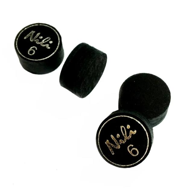 Ponta de Taco de Bilhar Nili Preto com 6 Camadas - Acessório Original com Frete Grátis em 4 Segundos