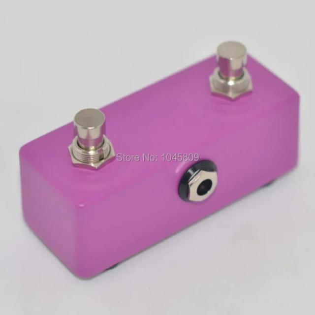 Guitarra Fúcsia com Interruptor de Pé Duplo e Pedal Amplificador de 2 Canais