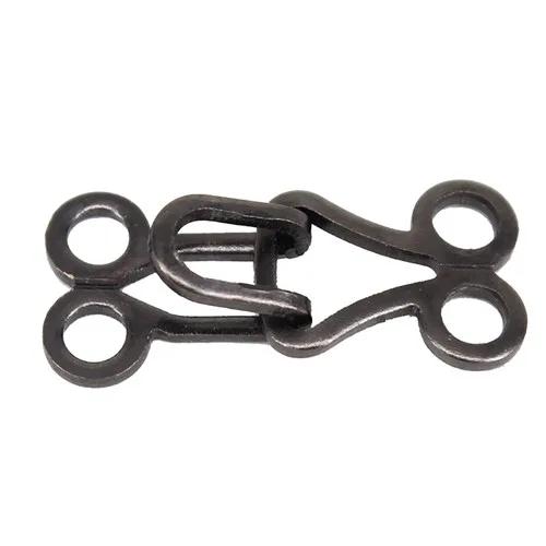 Conjunto de 10 Fechos de Metal para Sutiã e Maiô 18mm x 8mm com Ganchos e Olhos - Acessórios de Costura para Vestuário NK288