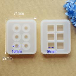 Molde de silicone snasan para jóias 16mm cubo bola contas 6 compartimento resina molde de silicone artesanal diy artesanato resina cola epoxy moldes - Image 3