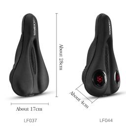 Rockbros acessórios de assento de ciclismo mtb capa de selim de bicicleta geles de silicone líquido capa de sela oco respirável confortável macio - Image 5