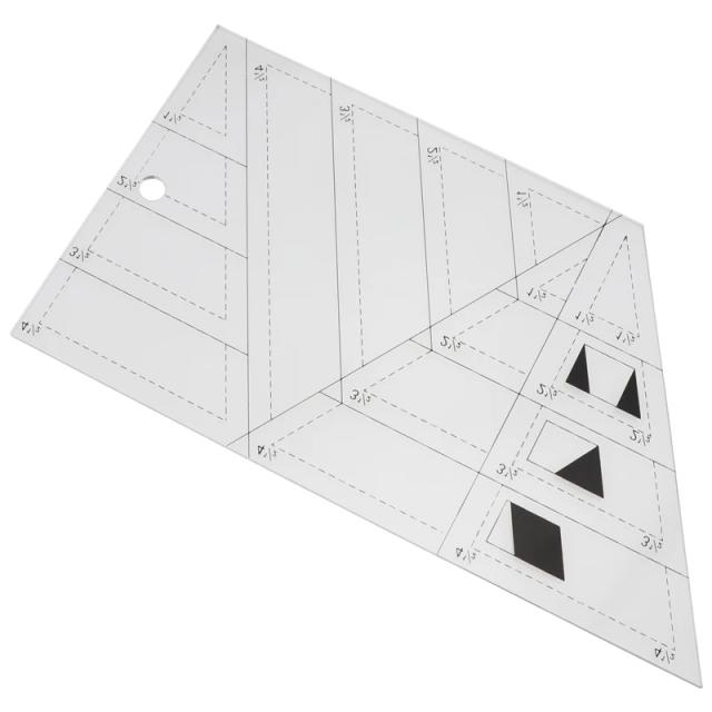 Régua Acrílica Transparente para Patchwork - Ferramenta Ideal para Projetos de Costura DIY