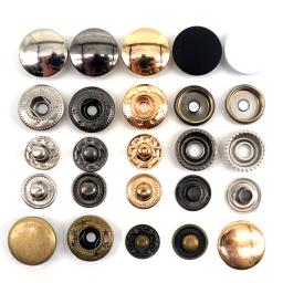 30 conjuntos de metal de bronze botões de pressão botão de costura snap prendedores de costura artesanato de couro sacos de roupas artesanais diy 831/633/655/201/203 - Image 1