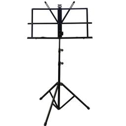 Suporte de música dobrável de pouco peso do metal do suporte da música da cor preta com saco impermeável do transporte - Image 1
