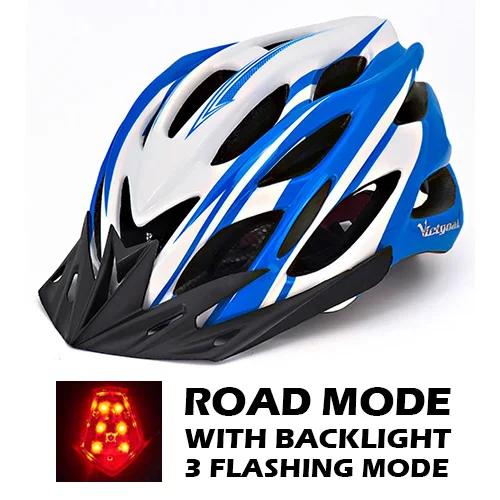 VICTGOAL Capacete de bicicleta Homens Ultralight Taillight LED Tailling com sol Visor MTB Road Bike Helmet Ciclismo Motocicleta Scooter Elétrico Safty Helmet - Image 1