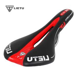 Lietu-Sela ergonômica de bicicleta para MTB, Road Bike, assento perfurado, espuma amortecida, PU Leather Texture, trilho de aço, acessórios do ciclo, novo - Image 4