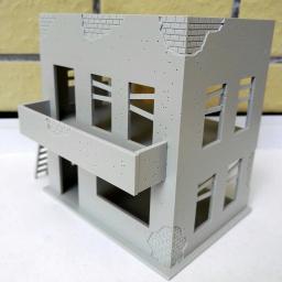 1:50 1:72 danificado edifício militar modelo casa de construção kit plástico para decoração de layout de cenário arquitetônico - Image 5