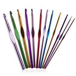 Agulhas de Tricô Popular Conjunto com Metal Handle, Crochet Gancho, Alumínio De Bambu, 2mm-8mm, Lovely, Frete Grátis, 12Pcs - Image 2