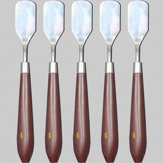 Espátula de Madeira e Aço Inoxidável para Pintura a Óleo e Artesanato Criativo