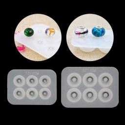 Moldes de resina epóxi de 10mm, molde de silicone com buraco grande para combinar pulseira de contas de resina faça você mesmo, fabricação de jóias - Image 2