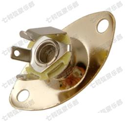 Palheta oval dourada indented, 10 peças, entrada de entrada e tomada de soquete para guitarra, soquete de saída de guitarra, 6.35 - Image 3
