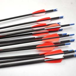 Flechas de carbono para tiro com arco, flechas de carbono para caça e tiro com os clientes com 12 espinhas de 4.2mm, 31 ", 350, 400, 500, 600, 700, 800 - Image 4