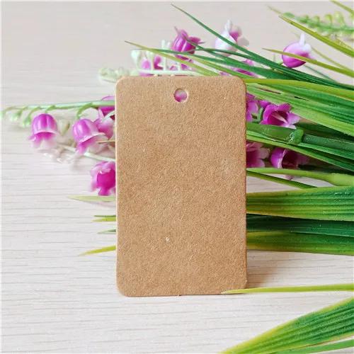 100 pçs/lote multi-estilo kraft etiquetas de papel em branco para roupas etiquetas/comida/bagagem/saco/caixa de presente papelão tags - Image 1
