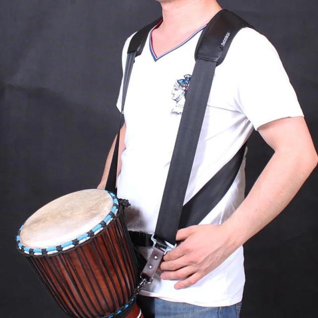 Cinto de Mão Africano Djembe Profissional PU para Acessórios de Percussão
