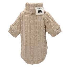 Inverno quente gato camisola clássica cão gatos roupas macio filhote de cachorro gatinho camisolas gola alta vestuário malhas para cães pequenos gato - Image 4