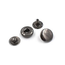 50 conjuntos snap prendedor botão rebite fivela de metal combinação costura roupas reparação botão de metal prata/bronze/preto/cor dourada - Image 3