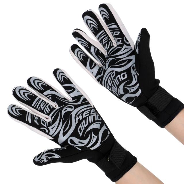 Moldes de Neoprene com Estampa para Mergulho e Snorkeling - 3mm - Conjuntos de 2 Peças em M, L e XL