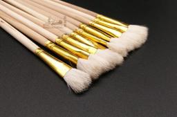 Pincel para pintura de arte com 12 tamanhos, pincel de madeira e lã com alça - Image 3