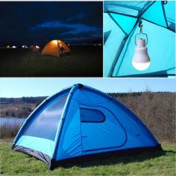 Lâmpada solar led de lm para áreas externas, 15w, lâmpada portátil de energia solar, iluminação, painel solar, luz para barracas e pesca - Image 6