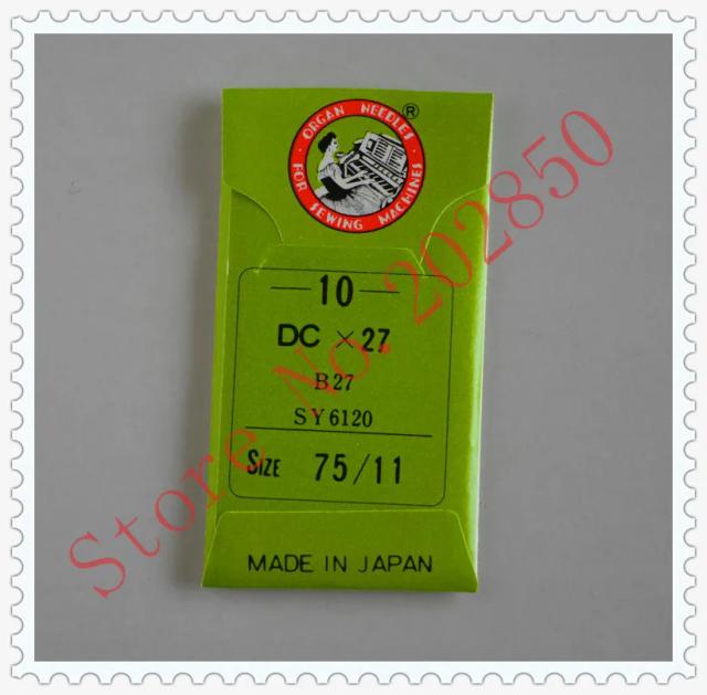 Agulha DCX27 75/11 para máquina de costura industrial serger/overlock - compatível com Siruba, Jack, Juki, Brother e Pegasus