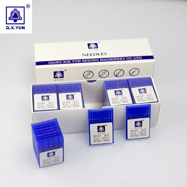 Agulhas de Costura para Máquinas Industriais - Acessórios DCX27, SY6120, 82x1, 81x5, 191GS, B27, 21, MY1023 e QXYUN - Pacote com 100 Peças para Pegasus e Siruba
