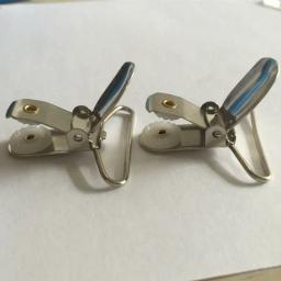 Prendedor de chupeta de bebê, prendedor de chupeta de metal com tom de prata de 3.5cm/35mm, suporte de pacote de metal com 30 tamanhos - Image 5