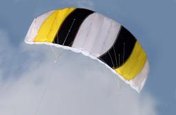 Dual Line Stunt Parachute Parachute para iniciantes, esportes divertidos, poder, Beach Kite para exterior, 1.4m - Image 4