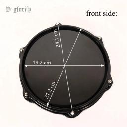 Black Dumb Drum Pad para instrumentos de percussão, treinamento prático, peças e acessórios, 10 em - Image 2