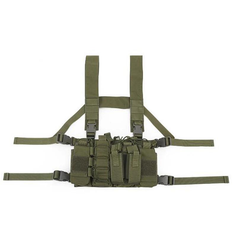 2021 novos sacos de colete no peito das mulheres dos homens colete paintball multicam ambientes disruptivos tático equipamento no peito caça colete com bolsa ak - Image 1