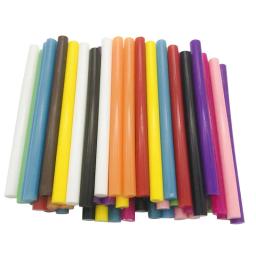 Bastões de cola quente 50 peças, 7mm colorido para pistola de cola elétrica carro áudio artesanato reparos varas de vedação adesivo cera vara - Image 6