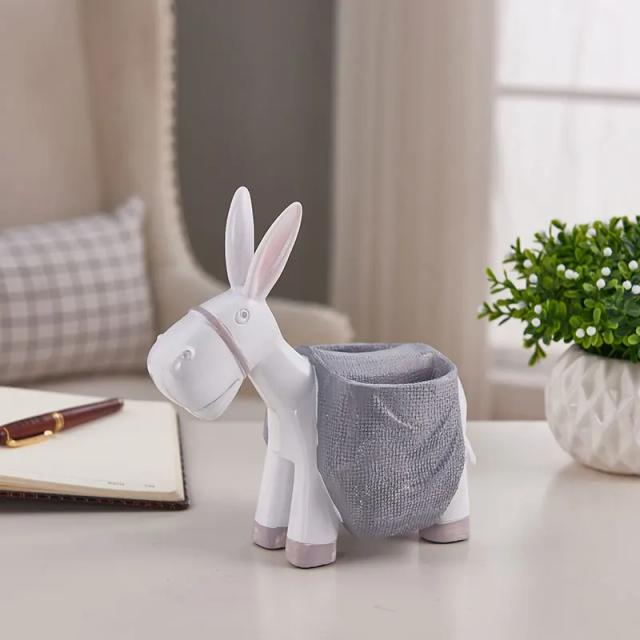 Organizador Criativo de Canetas e Lápis - Suporte de Burro para Escritório e Mesa