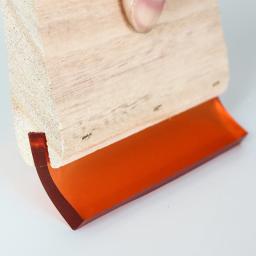 Rodo de madeira do punho no preço inteiro, tamanho da impressão da tela (comprimento = 45cm extremidade lisa) - Image 4