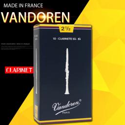 Vandoren-Bb Blue Reeds Reed para Clarinete, Original de França, Reeds Tradicionais, Força 2.0 #, 2.5 #, 3.0 #, 3.5 #, Box of 10 - Image 1