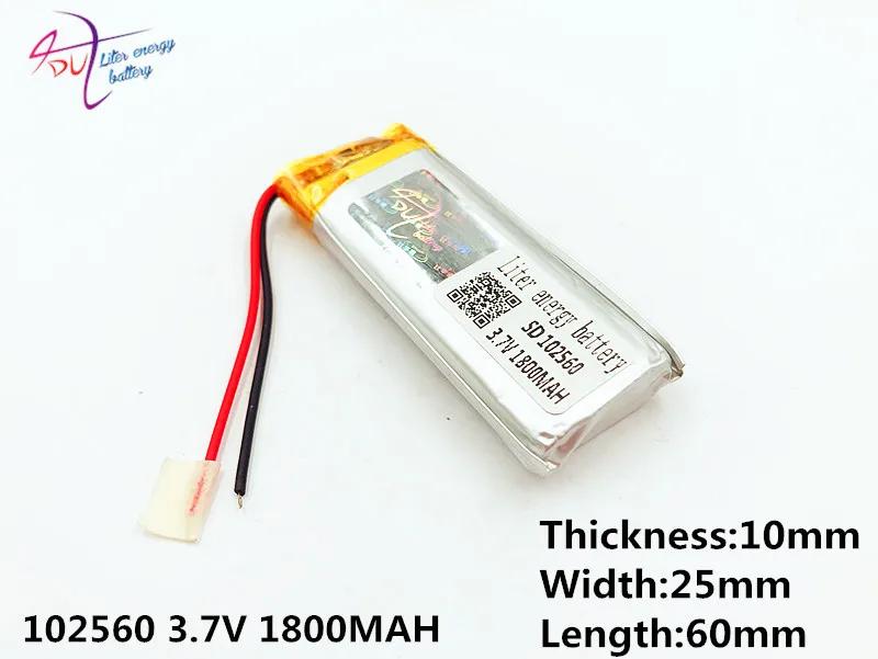 102560 3.7 V 1800 mAh Recarregável Li-Polímero Bateria Li-ion Para Ferramentas brinquedos DVR GPS PDA mp3 mp4 mp5 ligts LEVARAM Lâmpadas - Image 1