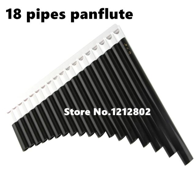 Flauta Pan Artesanal de 18 Tubos em ABS - Instrumento Musical Folclórico Panpipe com Chave C