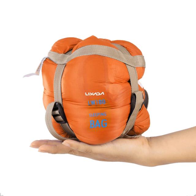 Saco de Dormir LIXADA Ultraleve 190x75cm para Camping e Viagens - 680g com Envelope Exterior