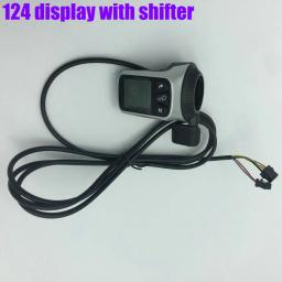 Display lcd 124 com polegar shifter + bldc controlador 24v36v48v250w350w salão sensor de freio elétrico scooter bicicleta mtb diy parte - Image 4