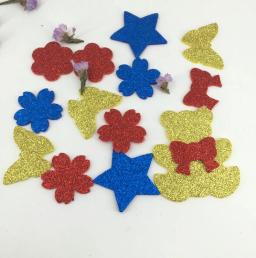 EVA Foam Sponge Paper, Glitter Flash, ouro, artesanato, folhas de papel, jardim de infância DIY, 2mm, 10pcs - Image 5