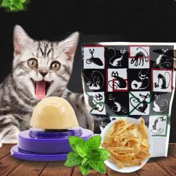 Gato petiscos catnip açúcar doces lambendo nutrição sólida gel bola de energia para gatinho gatos alimentos saudáveis digestão suprimentos para animais de estimação - Image 1