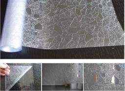 Película aderente para vidro colorido em pvc, adesivo decorativo de privacidade para janelas e paredes a laser para banheiro, dupla face - Image 5