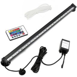Impermeável LED Aquarium Light, Fish Tank Lamp, Oxigênio, Submersível, Air Bubble, RGB, Controle Remoto, Making, 16cm-51cm, AC 100-240V - Image 6