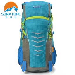 Sunatural mochila para viagem, mochila para caminhadas ao ar livre, escalada, grande capacidade, mochila de nylon à prova d'água 45l - Image 1