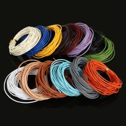 Couro Cordas Beading Cordões, DIY Acessórios para Colar e Pulseira, Suprimentos de Material Jóias, 100% Real, 5m, 1.5mm - Image 2