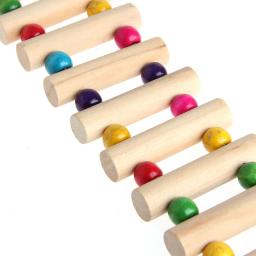 Escada de madeira para pássaros, 18cm, brinquedo para periquito, periquito, papagaio, papagaio, pet fornecimentos - Image 6
